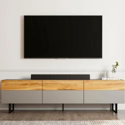 Hanah Home TV-bænk Sign Grå/eg Hot