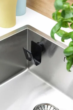 HAPPY SiNKS Holder til køkkensvamp Black Biocomposite Clearance