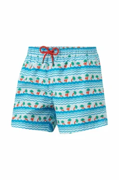 Happy Socks Badetøj>Badebukser Palm Beach Swimshorts Light blue