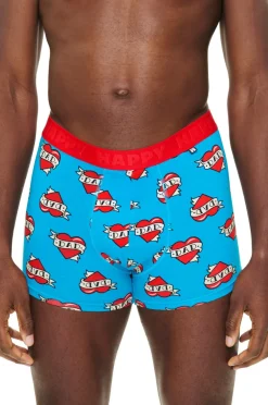 Happy Socks Boksershorts Super Dad Short Boxers Gift Set 2-pak Blue Discount
