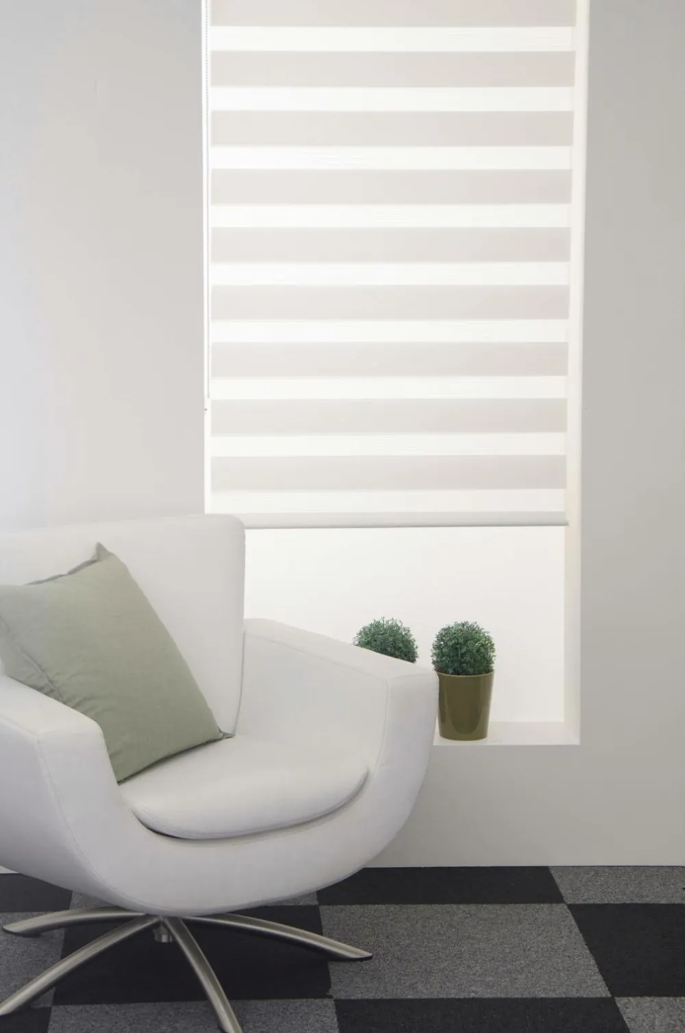 Hasta Day&Night rullegardin Varm hvid Clearance