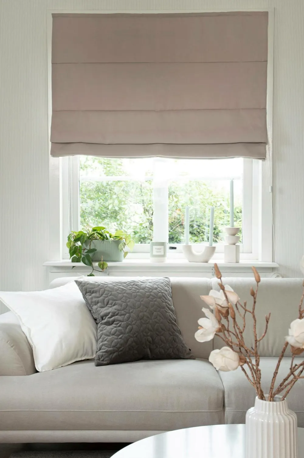 Hasta Foldegardiner>Foldegardiner Dokie højde 160 cm Beige