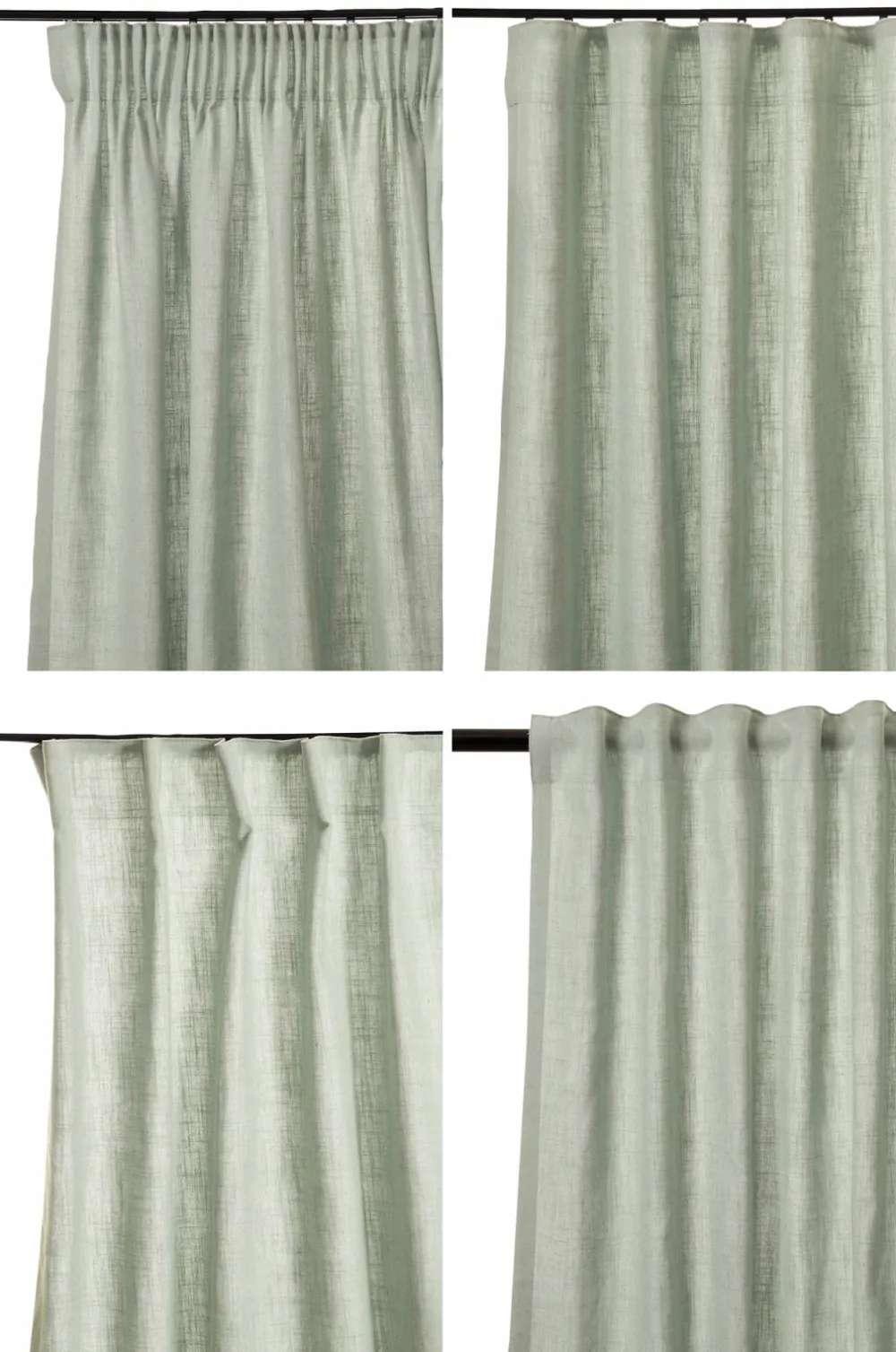 Hasta Gardin Lina 132x250 Lys turkis Online