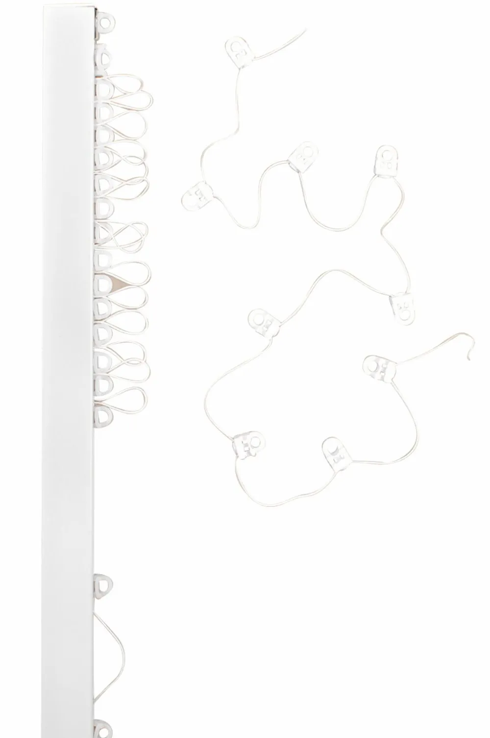 Hasta Gardinskinne Alex Wave 150 cm Hvid Outlet
