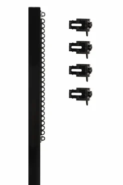 Hasta Gardintilbehør>Gardinskinne konveks 150 cm Sort