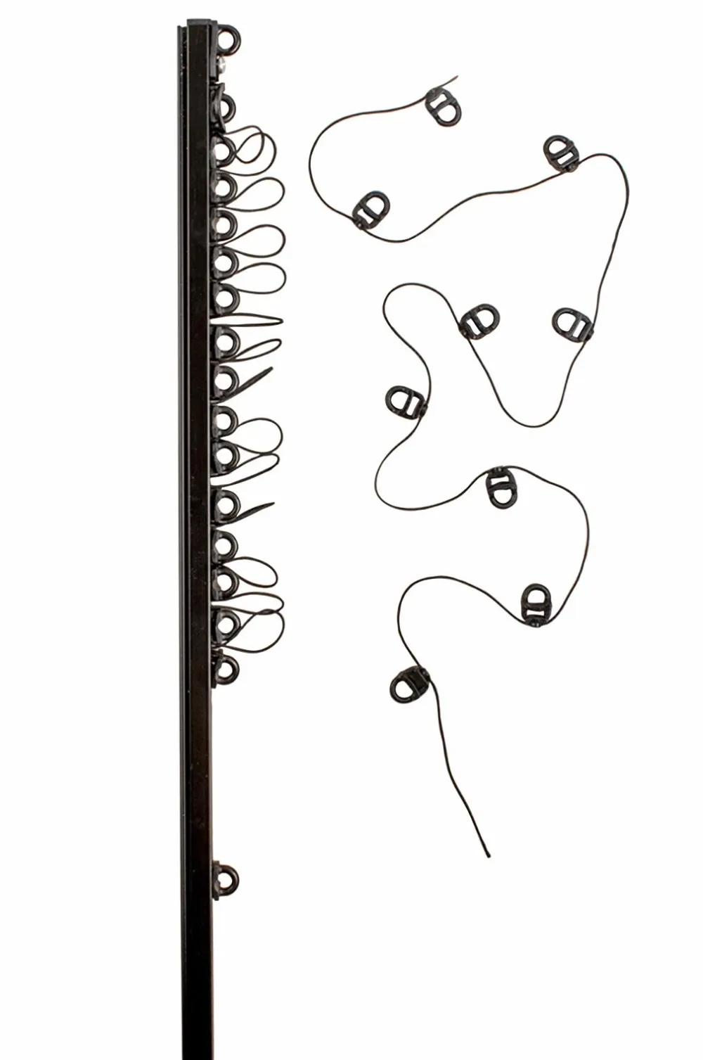 Hasta Gardinskinne U Wave 200 cm Sort