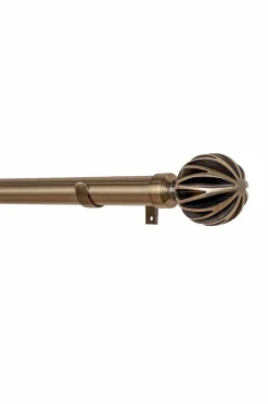 Hasta Gardinstangssæt Ylva 160-300 cm Antik messing Best