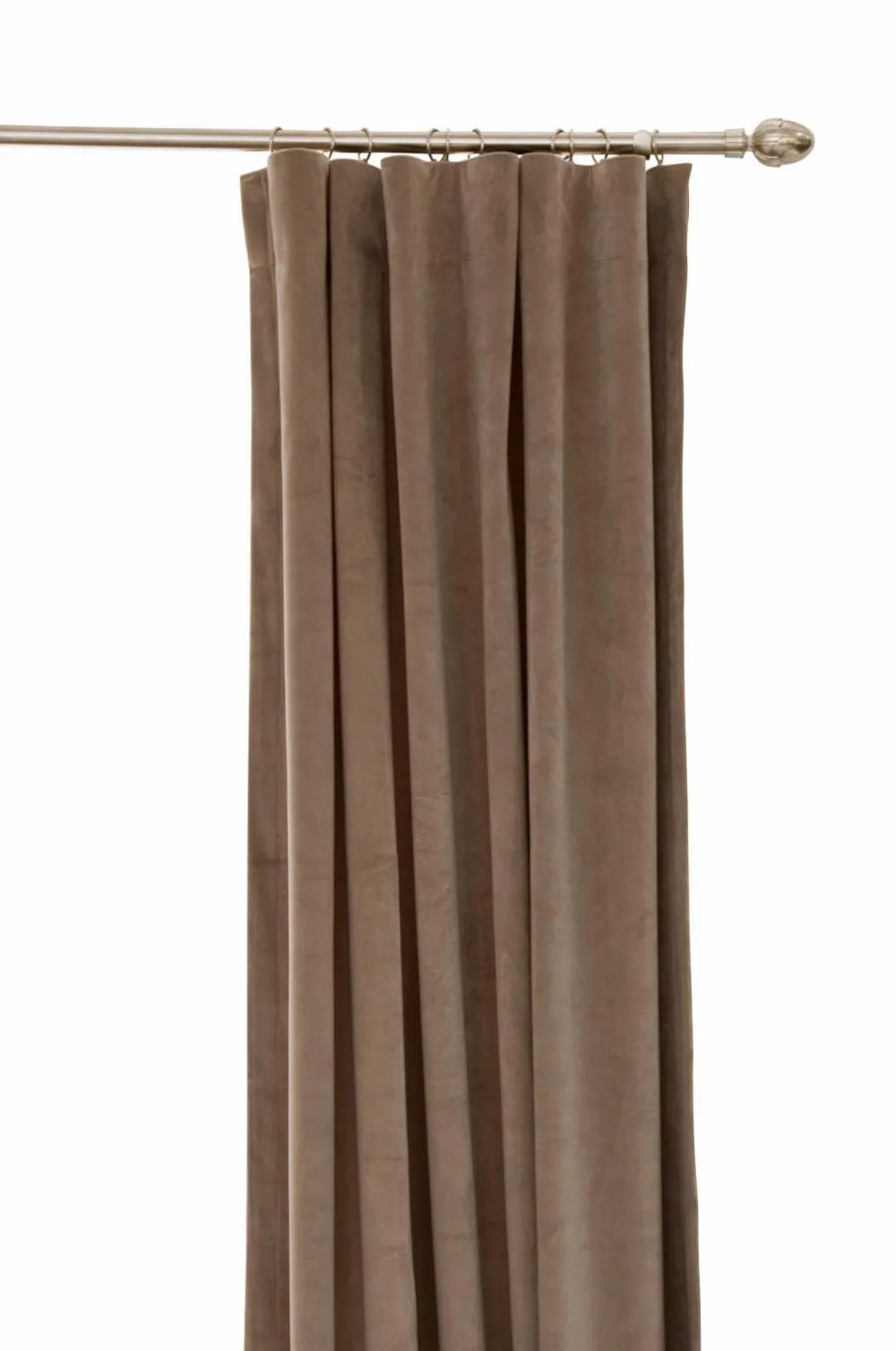 Hasta Velourgardiner>Smuk gardinlængde i velour Beige