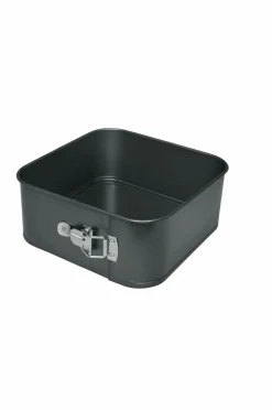 Heirol Bagetilbehør & Bageredskaber>Ekstra høj rektangulær springform 24x24x10 cm Sort