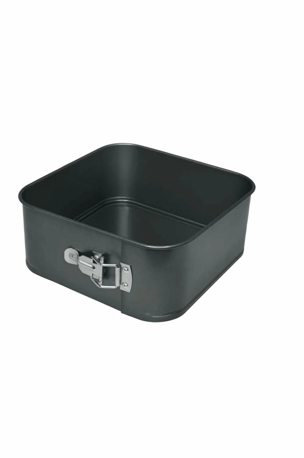 Heirol Bagetilbehør & Bageredskaber>Ekstra høj rektangulær springform 24x24x10 cm Sort