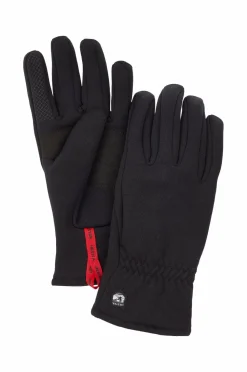 Hestra Fingervanter Touch Point Fleece Liner Jr. Black mdf/metal Sale