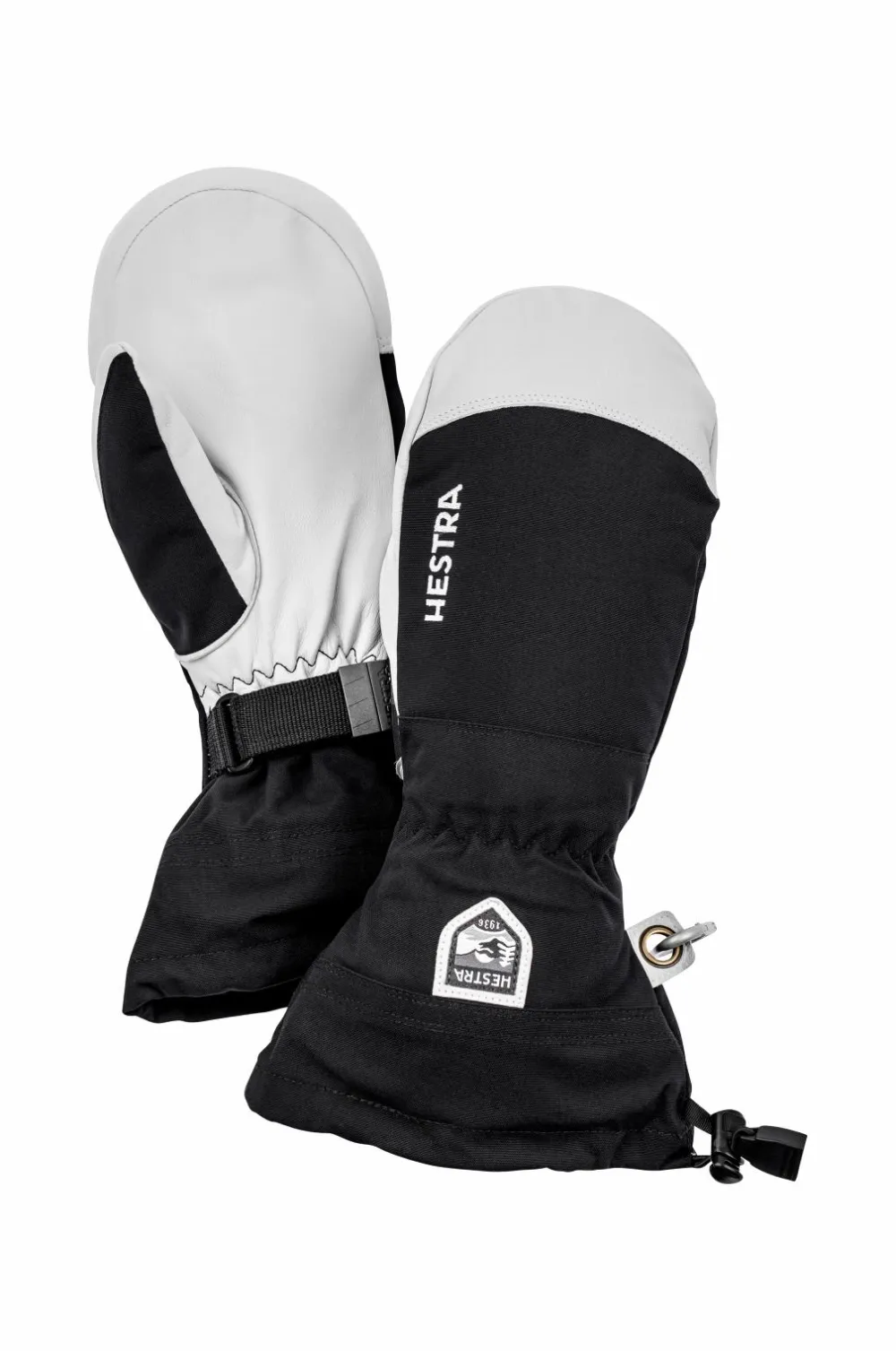 Hestra Handsker &- Vanter|Accessories>Luffer Army Leather Heli Ski Mitt Sort