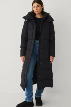 Áhkká Dunfrakke Down Coat Parka W Sort Hot