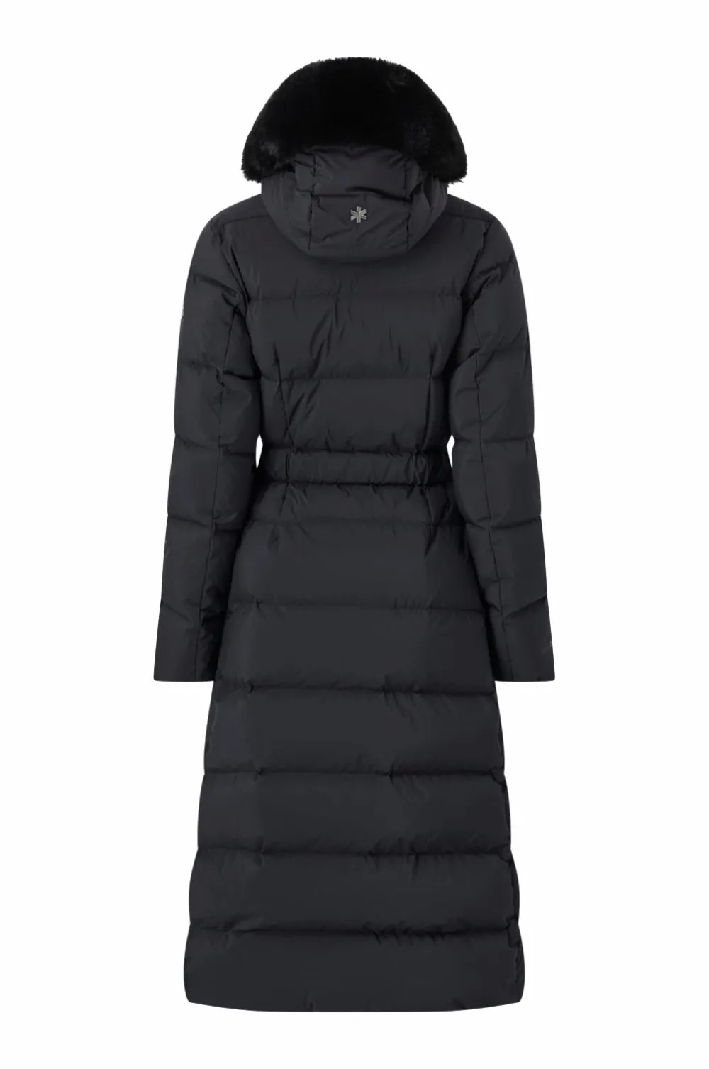 Áhkká Dunfrakke Gold Long Down Coat Matte Sort Online