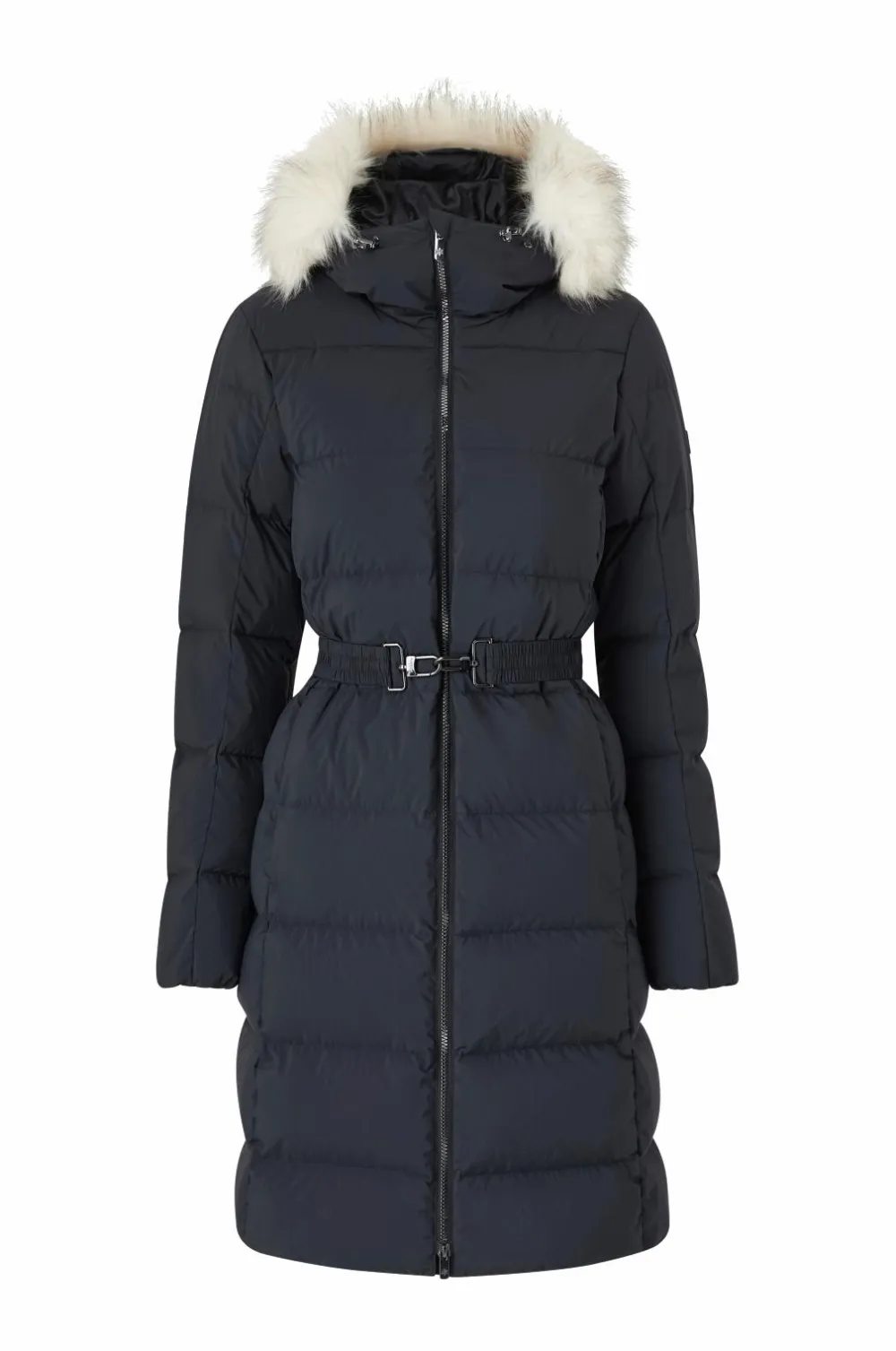 Áhkká Dunfrakke Gold Mid Down Coat Matte Sort Sale