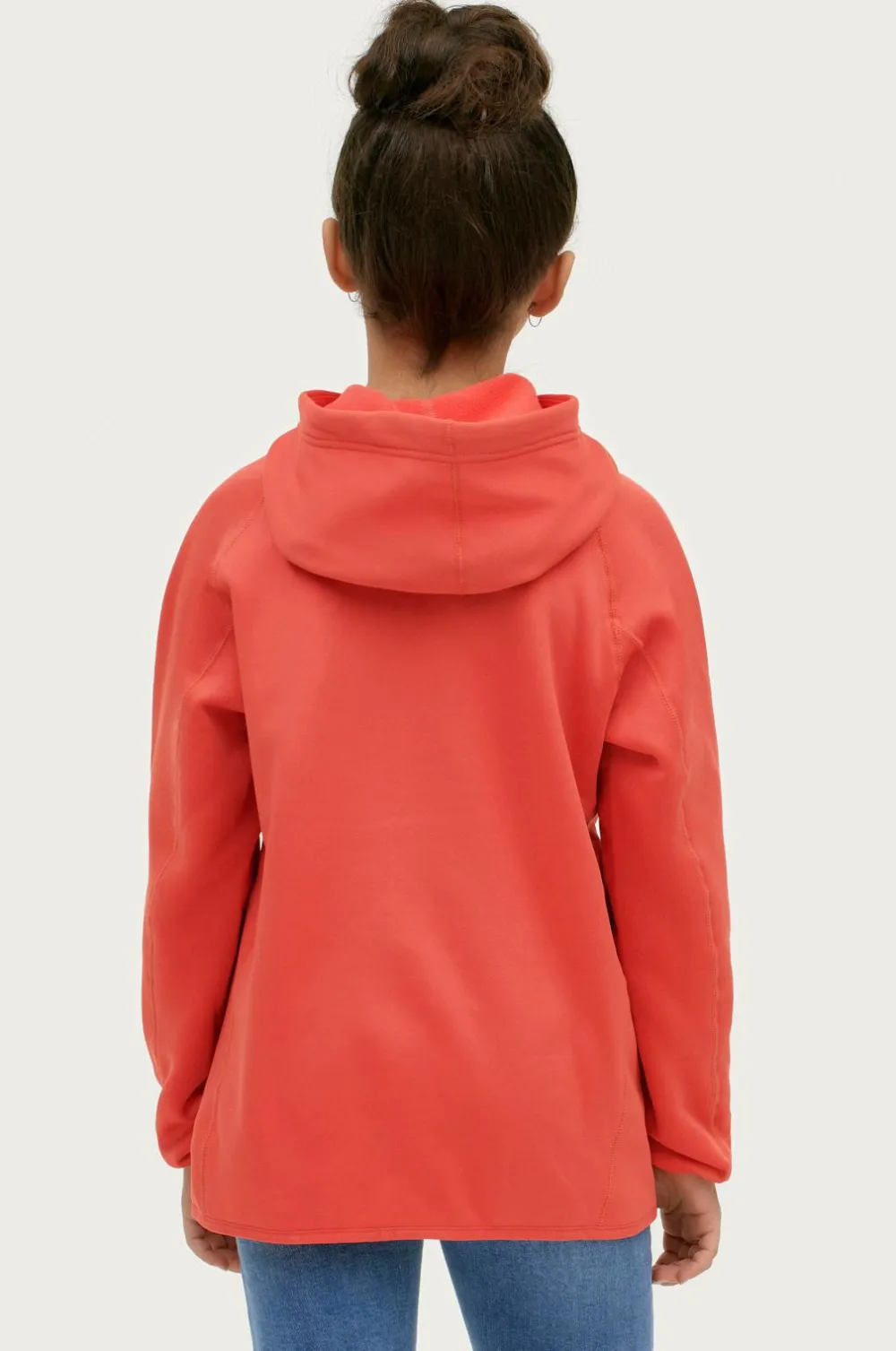 Áhkká Trøjer & Cardigans>Fleecetrøje Powerfleece Jr Mørk koral