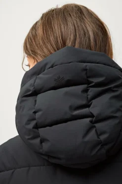 Áhkká Frakke Warm Mid Length Parka W Sort Sale