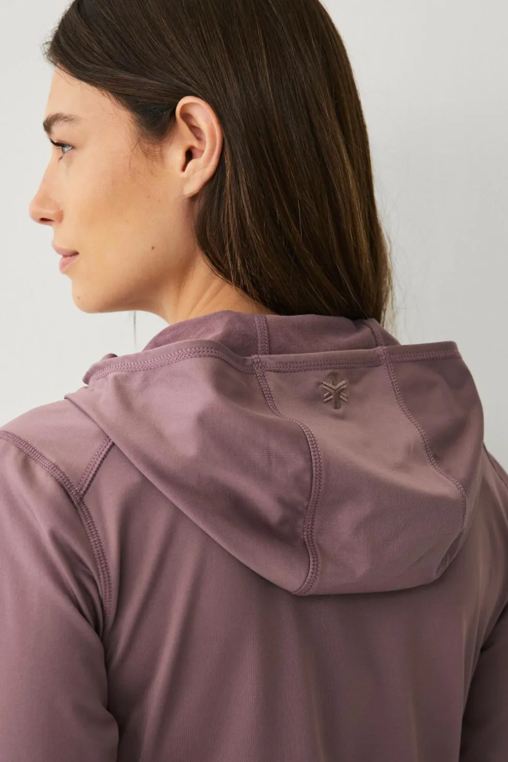 Áhkká Hættetrøje Power Fleece FZ Hoodie Mørkrosa Online