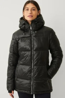 Áhkká Overtøj|Overtøj>Jakke Gold Warm Jacket Shiny Sort