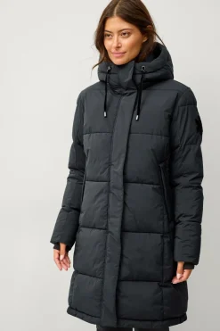 Áhkká Jakke Gold Warm Parka Matte Sort Sale