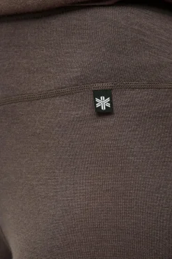 Áhkká Merino Wool Pant W Mørkebrun Outlet