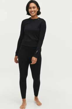 Áhkká Merino Wool Pant W Black mdf/metal Hot