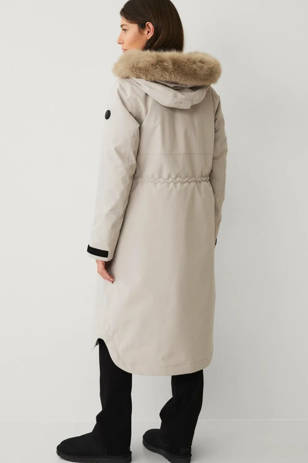 Áhkká Jakker & Frakker>Parka Urban Padded Long Parka W kittbeige