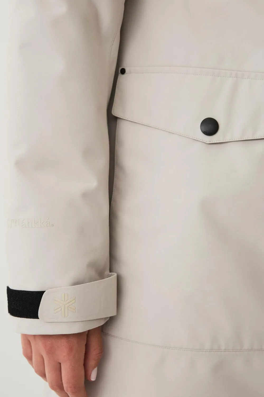Áhkká Jakker & Frakker>Parka Urban Padded Long Parka W kittbeige