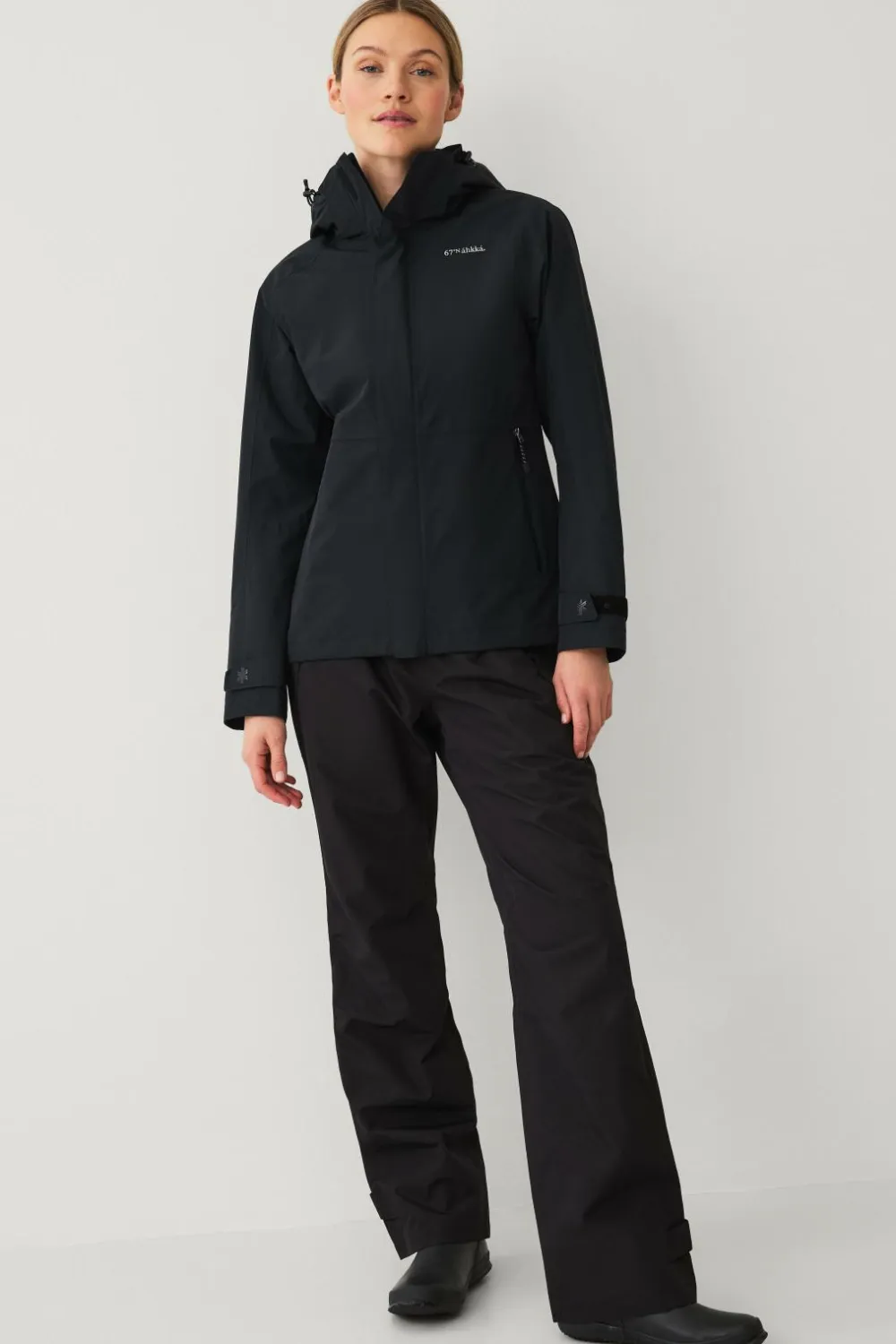 Áhkká Overtøj|Overtøj>Regnjakke Rain Jacket W Sort