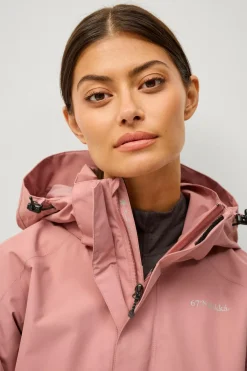 Áhkká Regnjakke Rain Jacket W Brunrosa New