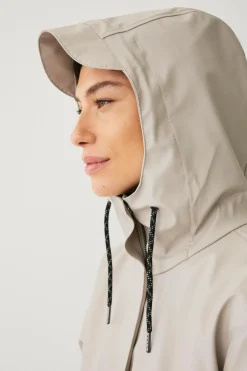 Áhkká Regnparka Rain Waist Parka PU Kittbeige Outlet
