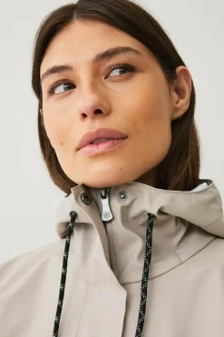 Áhkká Regnparka Rain Waist Parka PU Kittbeige Outlet