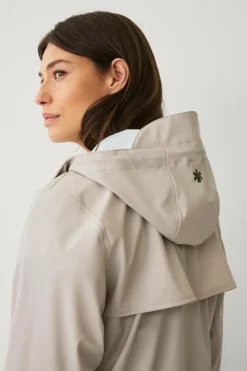 Áhkká Regnparka Rain Waist Parka PU Kittbeige Outlet