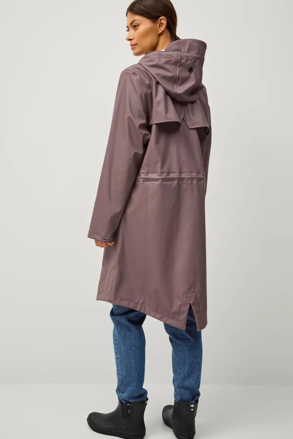 Áhkká Regnparka Rain Waist Parka PU Brun Online