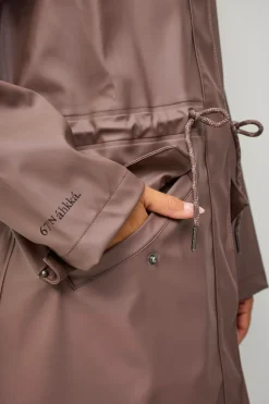Áhkká Regnparka Rain Waist Parka PU Brun Online