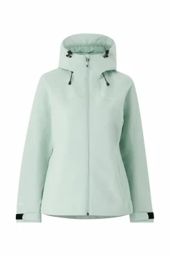 Áhkká Skaljakke Shell Jacket W Lys grågrøn Best