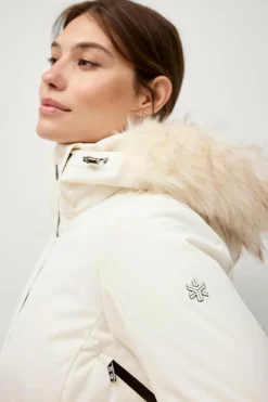 Áhkká Skijakke Gold Ski Jacket Cremehvid Sale