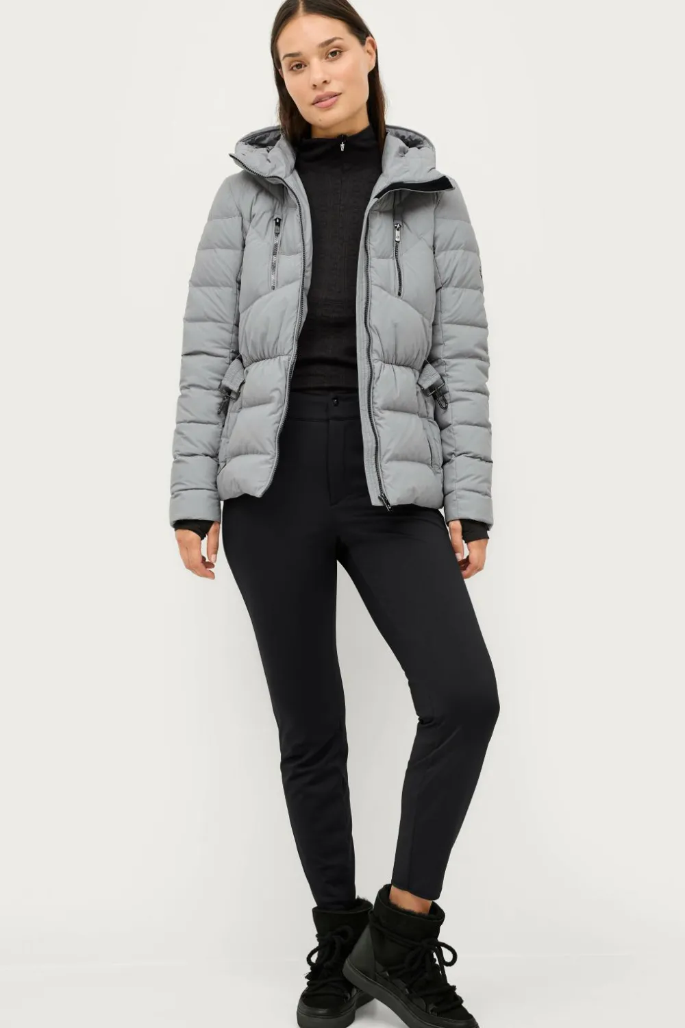 Áhkká Overtøj|Overtøj>Skijakke Gold Ski Jacket w Clasp Gråblå