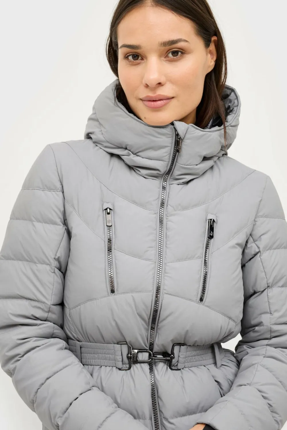 Áhkká Overtøj|Overtøj>Skijakke Gold Ski Jacket w Clasp Gråblå