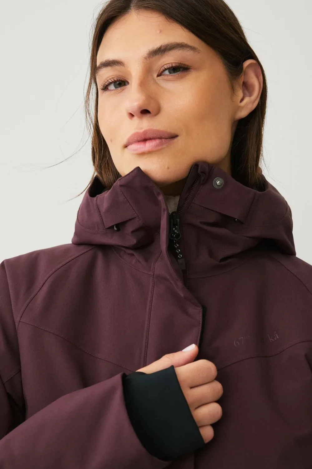 Áhkká Skijakke Outdoor Jacket Padded Chokoladebrun Outlet