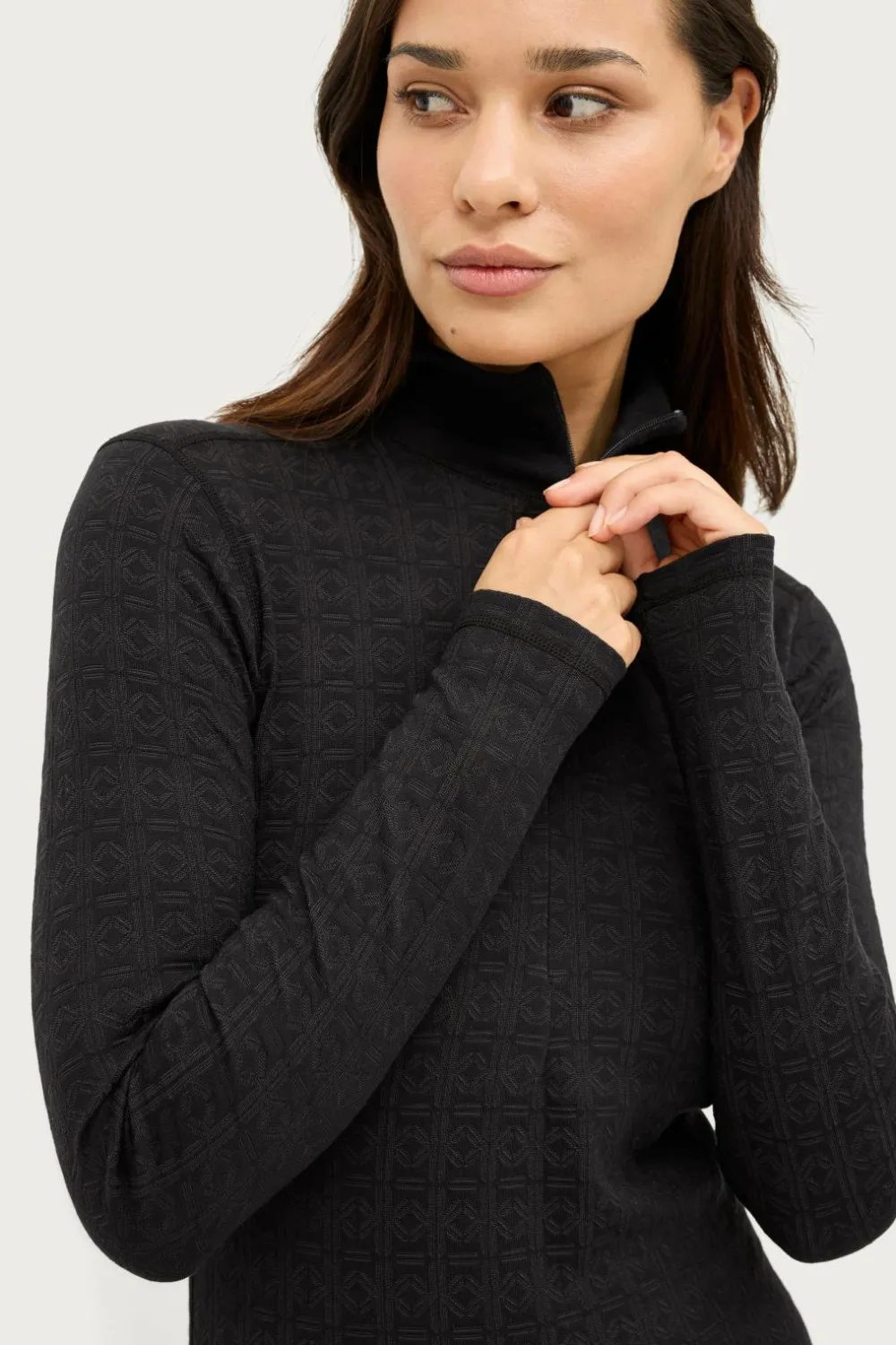 Áhkká Skiundertøj|Skiundertøj>Termisk top Gold Underwear LS Tee Sort