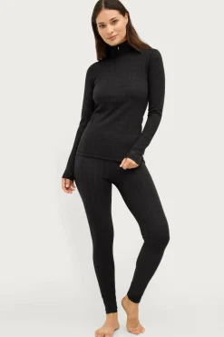 Áhkká Skiundertøj|Skiundertøj>Termisk top Gold Underwear LS Tee Sort