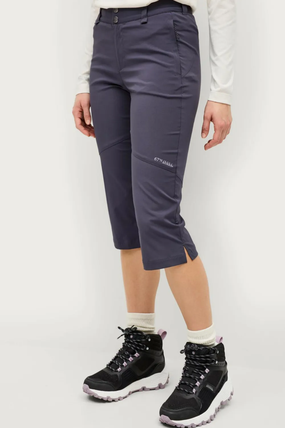 Áhkká Trekkingbukser Lightweight Trekking Capri Mørkegrå Best