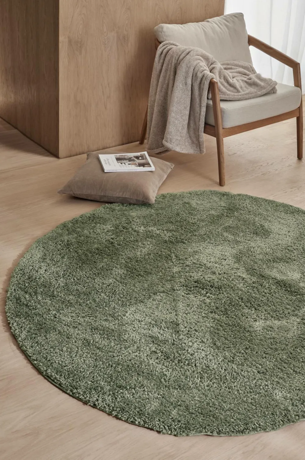 &Home Ryatæppe Lugo Round Green New