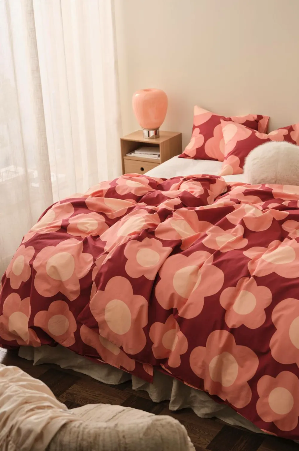 &Home Sengesæt Heaven Flower 2 dele Abrikos Online