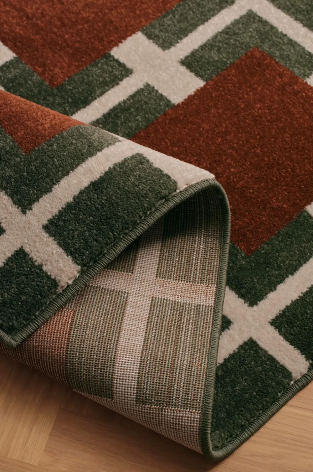 &Home Jute- & Sisaltæpper>Tæppe Real Check Grøn