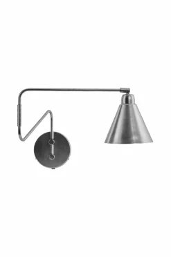 House Doctor Væglamper>Væglampe, Hdgame, 15,5x76 cm Børstet sølvfinish