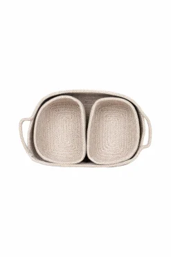 House Nordic Kurv Teixo sæt med 3 Beige Clearance