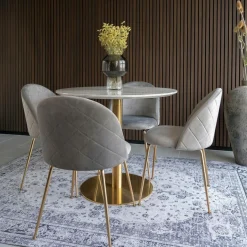 House Nordic Spisegrupper>Spisesæt Bolzano og Geneve Hvid / grå