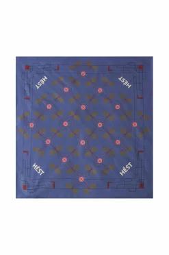 Hést Tørklæde Eliza Silk Small 4008 Nightshadow blue Outlet